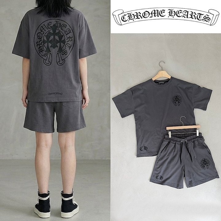 CHROME HEARTS 크롬하츠 트리플 크로스 오버핏 하프 셋업