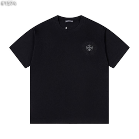 CHROME HEARTS 크롬하츠 홀스슈 크로스 플레임 반팔 티셔츠