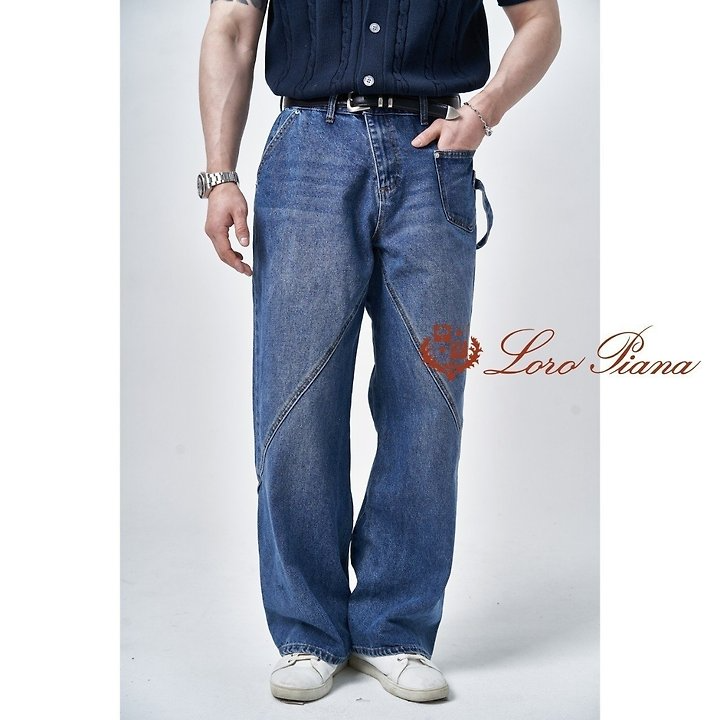 LOROPIANA 로로피아나 포인트 일자 청바지 2COLOR