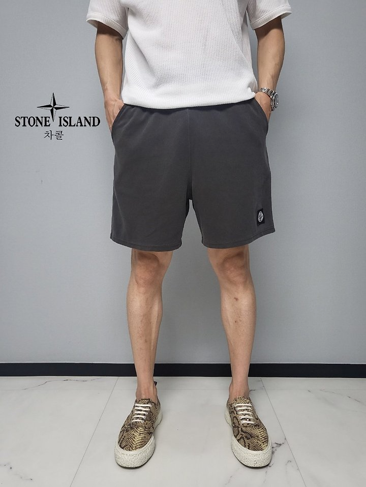 STONE ISLAND 스톤아일랜드 피그 5부 자수반바지 4COLOR