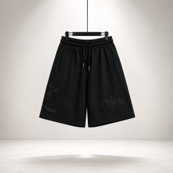 CHROME HEARTS 크롬하츠 플뢰르 자수패치 하프팬츠