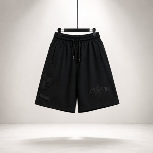 CHROME HEARTS 크롬하츠 플뢰르 자수패치 하프팬츠