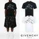 GIVENCHY 지방시 시그니처 레터링 프린트 실켓 티셔츠