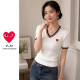 COMME DES GARCONS 꼼데가르송 브이배색 꽈배기 로고니트 3COLOR