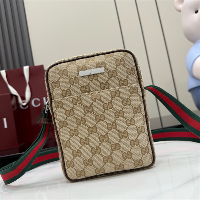 GUCCI 구찌 태그 GG 캔버스 크로스바디 스몰 숄더백 A0022Z