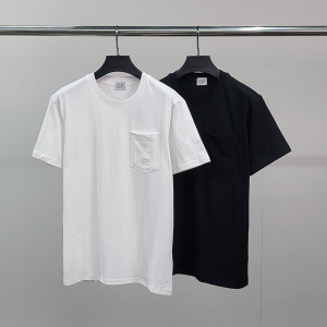 C.P COMPANY C.P컴퍼니 로고자수 베이직 반팔티