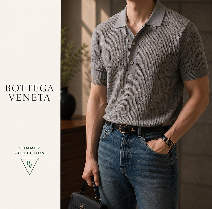 BOTTEGA VENETA 보테가베네타 리비드 반팔 니트 4COLOR