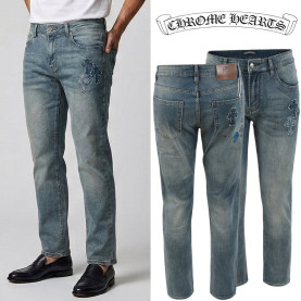 CHROME HEARTS 크롬하츠 트리플 크로스 워싱 슬림 일자진