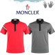 MONCLER 몽클레어 배색 삼선 카라 반팔