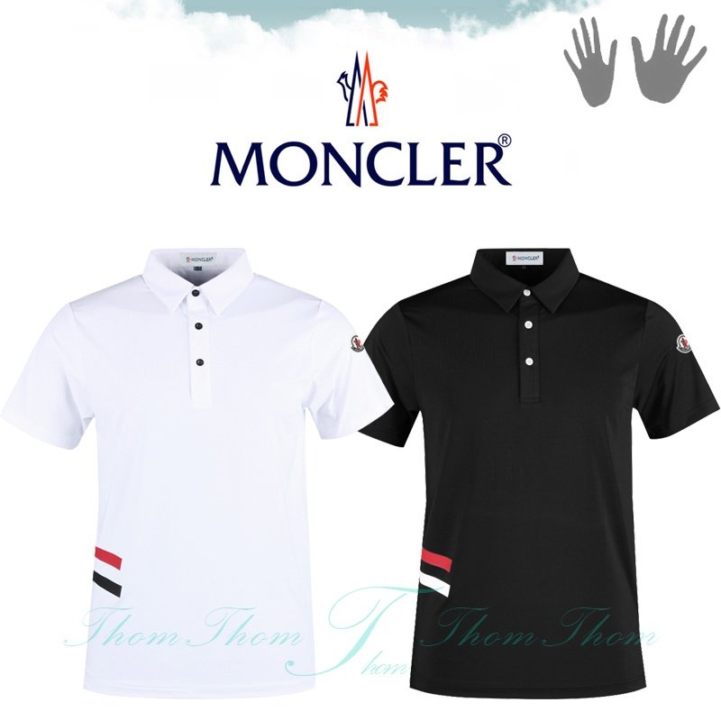 MONCLER 몽클레어 허리 라인 카라 반팔
