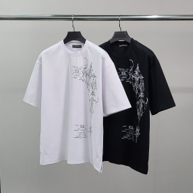 CHROME HEARTS 크롬하츠 십자레터링 오버핏 반팔티