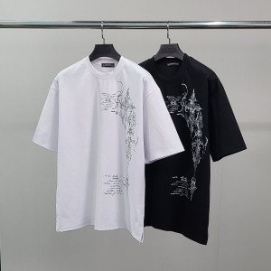 CHROME HEARTS 크롬하츠 십자레터링 오버핏 반팔티