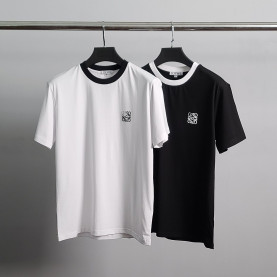 LOEWE 로에베  엠보로고 배색 라운드 반팔티
