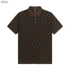 FENDI 펜디  FF 모티프 카라 티셔츠