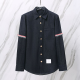 THOM BROWNE 톰브라운 003 RWB 암밴드 생지 데님 셔츠 자켓
