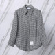 THOM BROWNE 톰브라운 006 하운드투스 셔츠 자켓