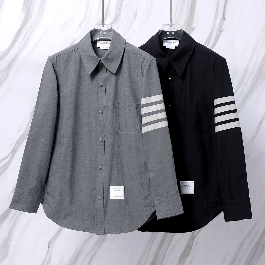 THOM BROWNE 톰브라운 007 클래식 사선 셔츠 자켓