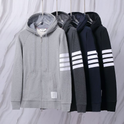 THOM BROWNE 톰브라운 106 클래식 사선 후드 집업