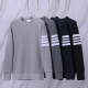 THOM BROWNE 톰브라운 107 클래식 사선 와플 스웨트 셔츠