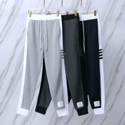 THOM BROWNE 톰브라운 119 사선 배색 스웨트 팬츠