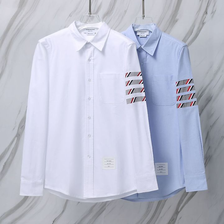 THOM BROWNE 톰브라운 151 RWB 사선 옥스포드 셔츠