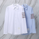 THOM BROWNE 톰브라운 151 RWB 사선 옥스포드 셔츠