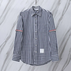 THOM BROWNE 톰브라운 512 RWB 암밴드 깅엄 체크 셔츠
