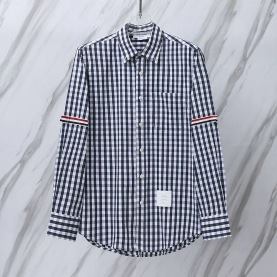 THOM BROWNE 톰브라운 512 RWB 암밴드 깅엄 체크 셔츠