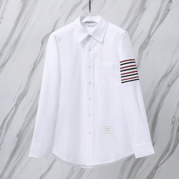 THOM BROWNE 톰브라운 516 RWB 사선 옥스포드 셔츠
