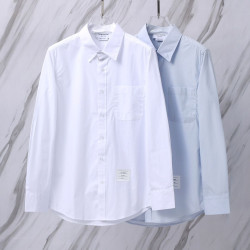THOM BROWNE 톰브라운 801 히든 RWB 포플린 코튼 셔츠