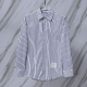 THOM BROWNE 톰브라운 901 히든 RWB 스트라이프 코튼 셔츠