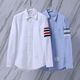 THOM BROWNE 톰브라운 905 컬러 사선 옥스포드 셔츠