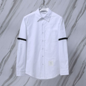 THOM BROWNE 톰브라운 910 블랙 완장 옥스포드 셔츠