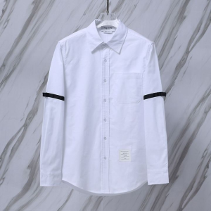 THOM BROWNE 톰브라운 910 블랙 완장 옥스포드 셔츠