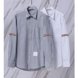 THOM BROWNE 톰브라운 922 RWB 암밴드 스트라이프 코튼 셔츠