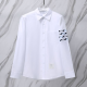 THOM BROWNE 톰브라운 931 ST 사선 옥스포드 셔츠