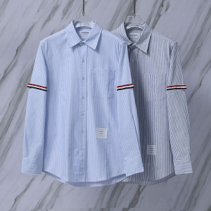THOM BROWNE 톰브라운 998 RWB 암밴드 스트라이프 옥스포드 셔츠