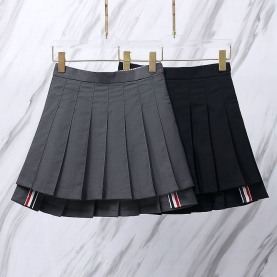 THOM BROWNE 톰브라운 006 우먼 레이어드 플리츠 스커트