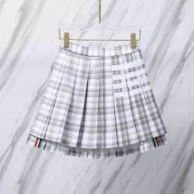 THOM BROWNE 톰브라운 019 우먼 타탄 체크 플리츠 스커트