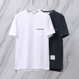 THOM BROWNE 톰브라운 001 RWB 포켓 코튼 반팔