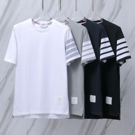 THOM BROWNE 톰브라운 005 클래식 사선 코튼 반팔