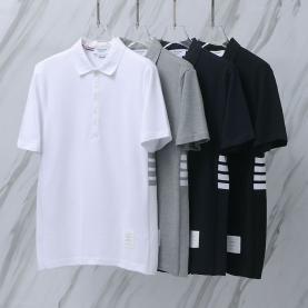THOM BROWNE 톰브라운 013 사이드 사선 PK 폴로 반팔