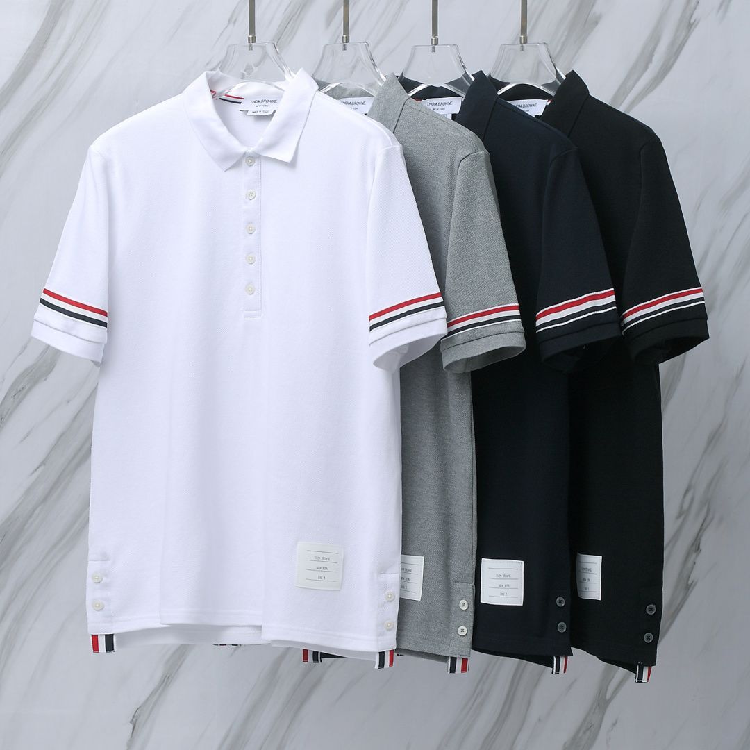 THOM BROWNE 톰브라운 007 RWB 암밴드 PK 폴로 반팔