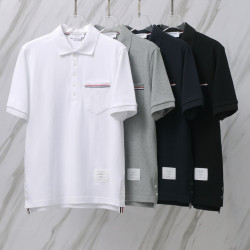THOM BROWNE 톰브라운 010 RWB 포켓 PK 폴로 반팔