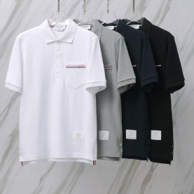 THOM BROWNE 톰브라운 010 RWB 포켓 PK 폴로 반팔