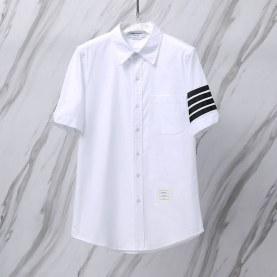 THOM BROWNE 톰브라운 013 클래식 사선 옥스포드 반팔 셔츠 2COLOR