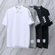 THOM BROWNE 톰브라운 016 사선 코튼 폴로 반팔
