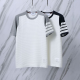 ●7월 판매 20위● THOM BROWNE 톰브라운 018 사선 케이블 컬러 블록 니트 반팔