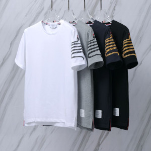 THOM BROWNE 톰브라운 022 스네이크 사선 코튼 반팔