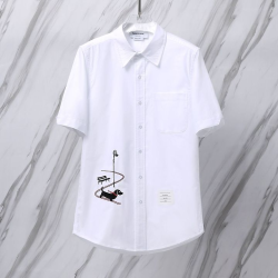 THOM BROWNE 톰브라운 025 헥터 옥스포드 반팔 셔츠